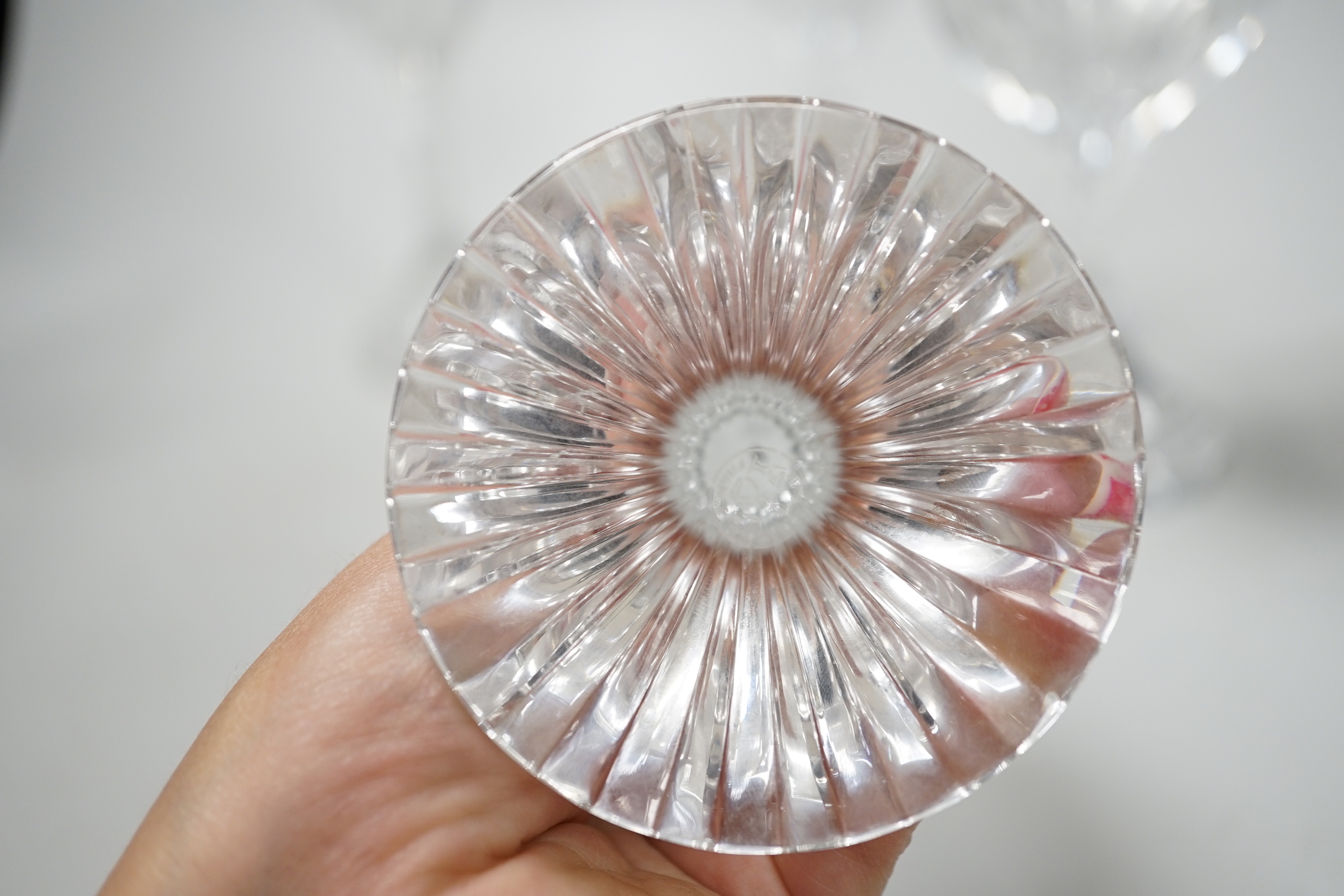 Two pairs of Baccarat drinking glasses